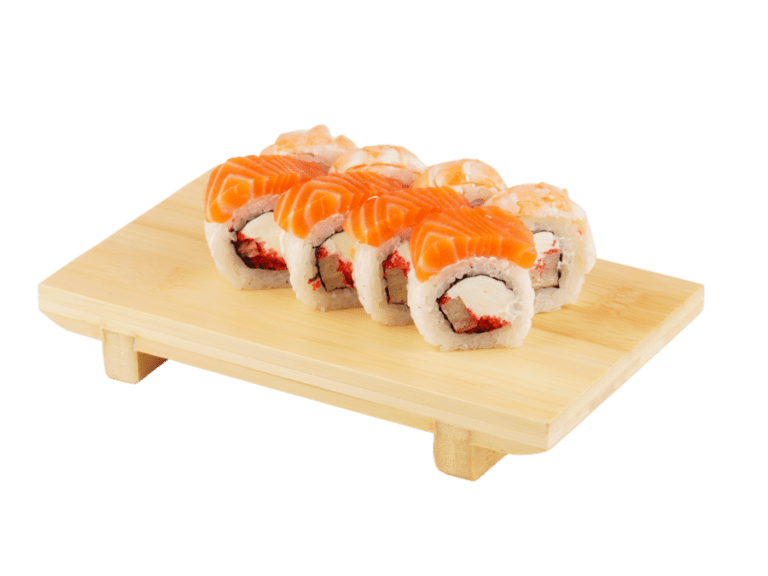 Ролл Норвежский с лососем и креветкой