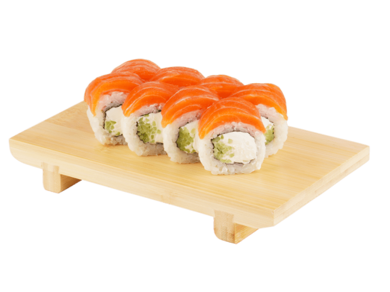 Ролл Филадельфия с лососем и огурцом